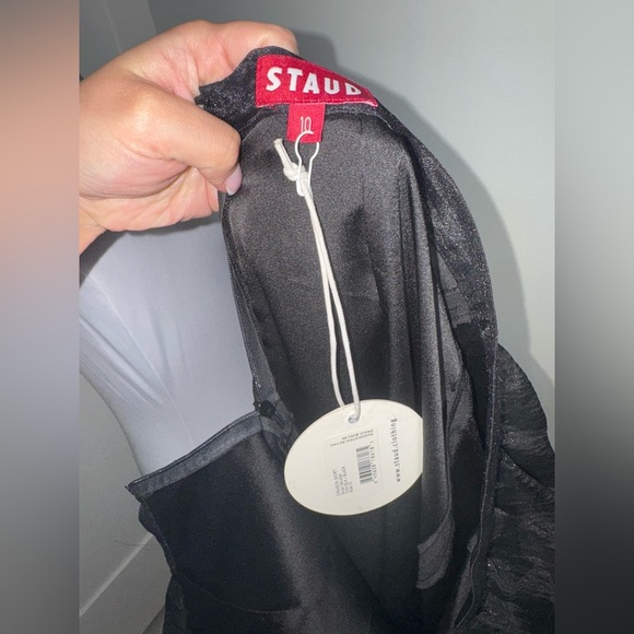 Staud Dragon Ruffle Tulle Skirt in Black - Picture 7 of 10